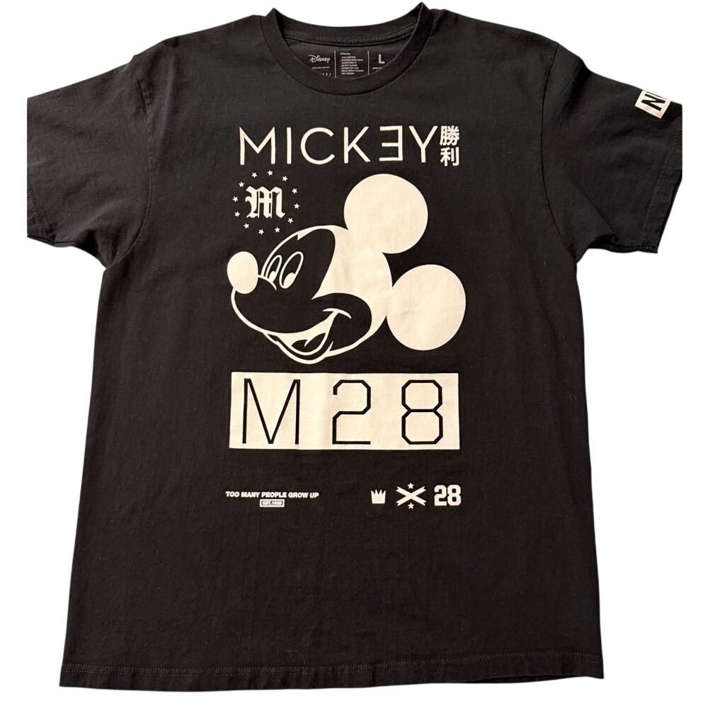 Disney Black and White Mickey Mouse Tee